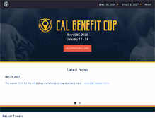 Tablet Screenshot of calbenefitcup.com
